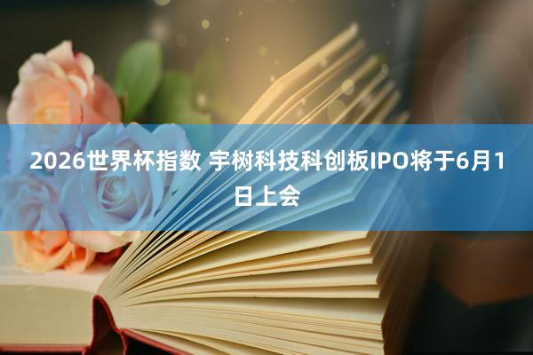 2026世界杯指数 宇树科技科创板IPO将于6月1日上会