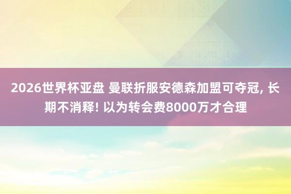 2026世界杯亚盘 曼联折服安德森加盟可夺冠， 长期不消释! 以为转会费8000万才合理