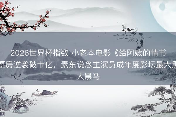 2026世界杯指数 小老本电影《给阿嬷的情书》票房逆袭破十亿，素东说念主演员成年度影坛最大黑马