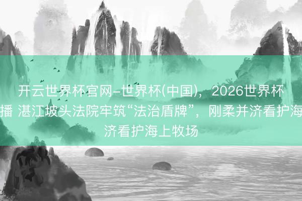 开云世界杯官网-世界杯(中国)，2026世界杯文字直播 湛江坡头法院牢筑“法治盾牌”，刚柔并济看护海上牧场
